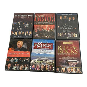 Bill Gaither 6 Dvd Lot Includes Gaither Vocal Band Reunion and Homecoming